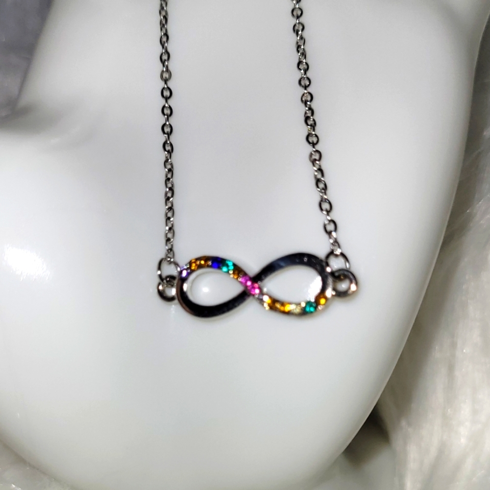 rainbow infinity bracelet